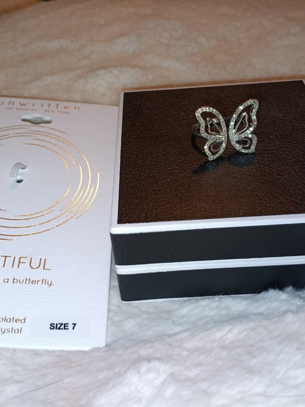 Silver Butterfly Ring - Picture 3 of 3